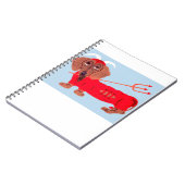 Dachshund Duivel Notitieboek (Linkerzijde)