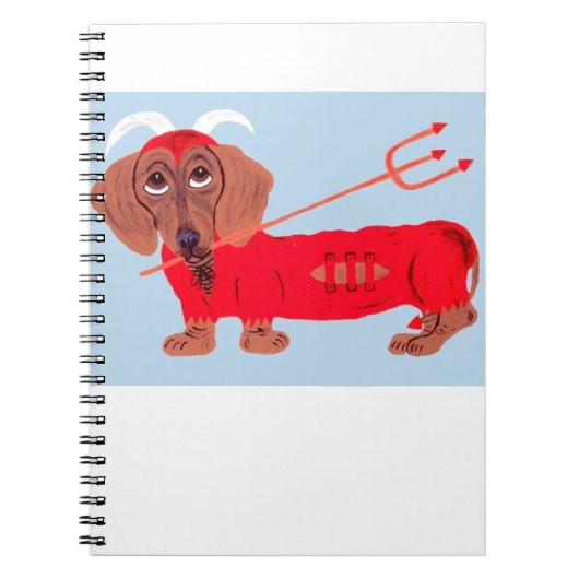 Dachshund Duivel Notitieboek (Voorkant)