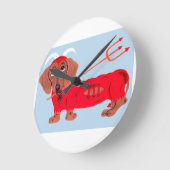 Dachshund Duivel Ronde Klok (Hoek)