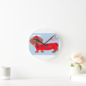 Dachshund Duivel Ronde Klok (Huis)