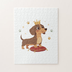 Dachshund Duke Puzzel Cute Sausage Hond Liefhebber