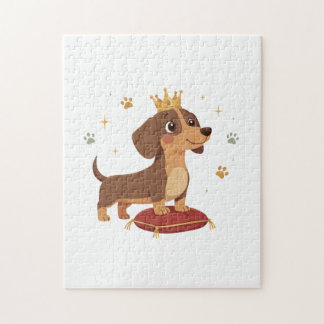 Dachshund Duke Puzzel Cute Sausage Hond Liefhebber