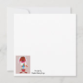 Dachshund Easter Bunny Kaart (Achterkant)