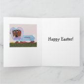 Dachshund Easter Bunny Kaart (Binnen)