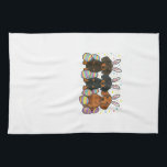 Dachshund Easter T-Shirt Theedoek<br><div class="desc">Dachshund Easter T-Shirt</div>