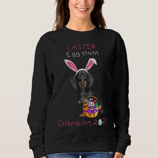 Dachshund Easter Trui (Voorkant)
