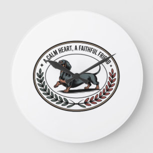 Dachshund Een Kalm Hart, Een Trouw Vriend Grote Klok