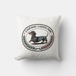 Dachshund Een Kalm Hart, Een Trouw Vriend Kussen