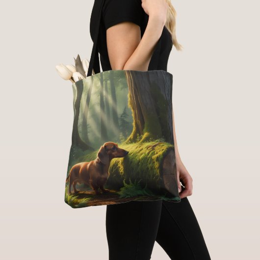 Dachshund Elegant Tote Bag (Dichtbij)