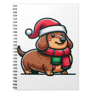 Dachshund Elegantie Kerstmis Anticipatie Classic Notitieboek