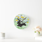 Dachshund en Daisies Wall Clock Ronde Klok (Huis)