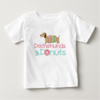 Dachshund en Donuts Wiener Dog T-Shirt voor kinder