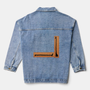 Dachshund En Giraffe Denim Jacket