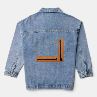 Dachshund En Giraffe Denim Jacket