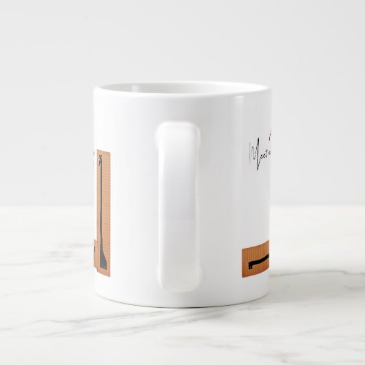 Dachshund en Giraffe Grote Koffiekop (Achterkant)