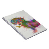 Dachshund en Glasses Rainbow Splash Notitieboek (Rechterzijde)