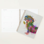 Dachshund en Glasses Rainbow Splash Planner (Display)