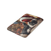 Dachshund en Kerstman Badmat (Gekanteld)
