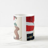 Dachshund En Kerstman Koffiemok (Center)