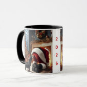 Dachshund en Kerstman  Mok (Voorkant links)