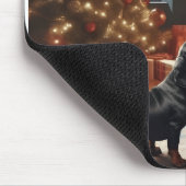 Dachshund en Kerstman  Muismat (Hoek)