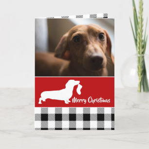 Dachshund en Kerstmis Feestdagen Kaart