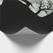 Dachshund en Moon Halloween Cadeaupapier (Hoek)