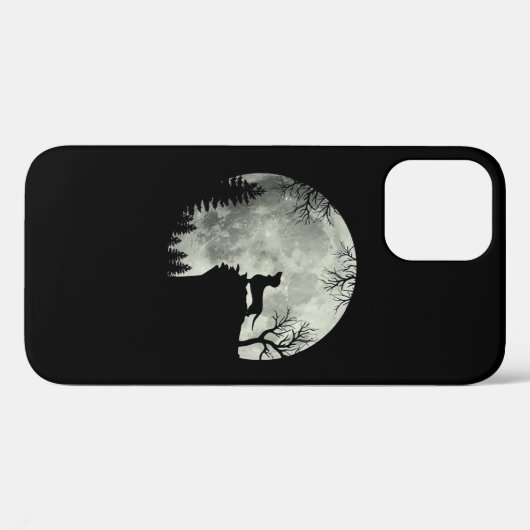 Dachshund en Moon Halloween Case-Mate iPhone Case (Achterkant (horizontaal))