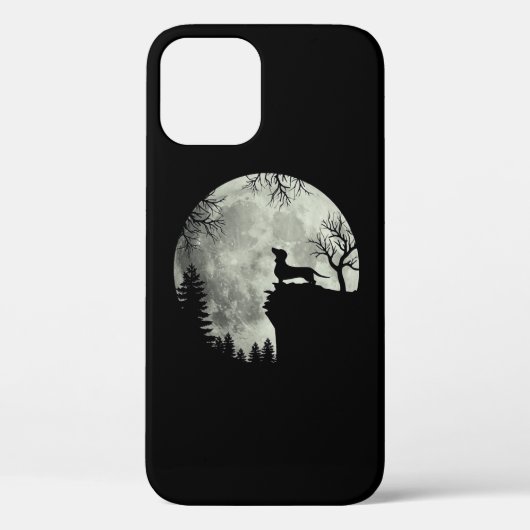 Dachshund en Moon Halloween Case-Mate iPhone Case (Achterkant)