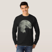 Dachshund en Moon Halloween T-shirt (Voorkant volledig)