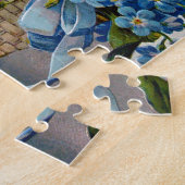 Dachshund en Vergeet-me-Nots Legpuzzel (Zijkant)