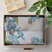 Dachshund en Vergeet-me-Nots Tissuepapier (Geschenk)