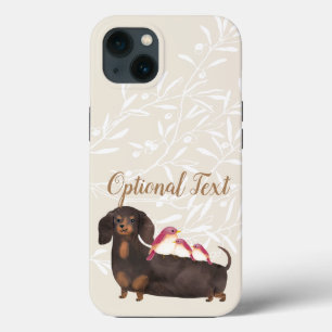 Dachshund- en vogelfamilie Case-Mate iPhone case