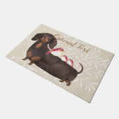 Dachshund- en vogelfamilie deurmat (Schuin)