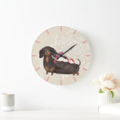 Dachshund- en vogelfamilie grote klok (Huis)