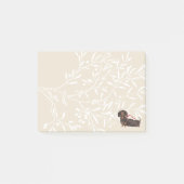 Dachshund- en vogelfamilie post-it® notes (Voorkant)
