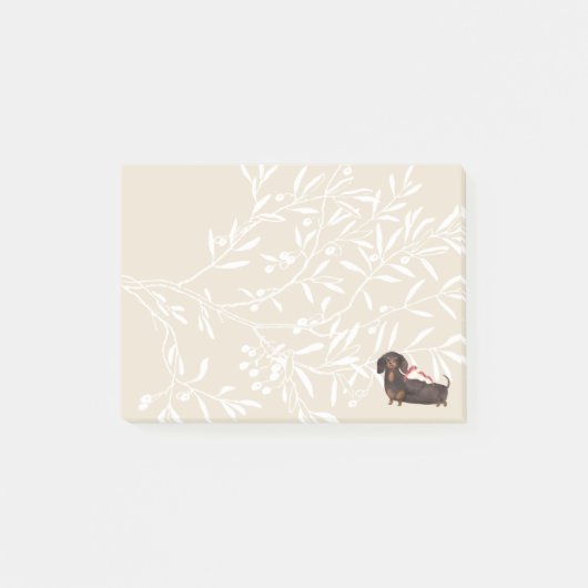 Dachshund- en vogelfamilie post-it® notes (Voorkant)