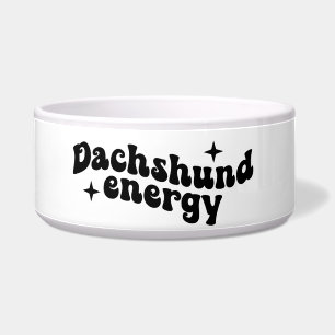 Dachshund Energie Keramische Hondenbak Voerbakje