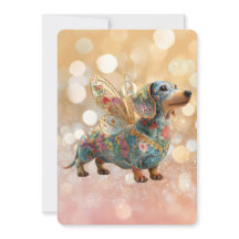 Dachshund engel fee verjaardag