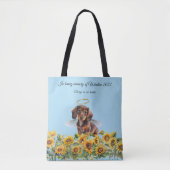 Dachshund Engel Herdenkingstribute Tote Bag (Voorkant)
