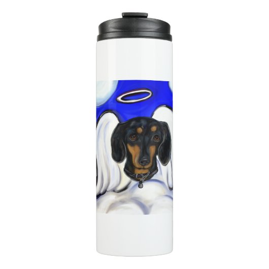 Dachshund Engel Thermosbeker (Voorkant)