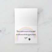 Dachshund engel verlies van huisdier kaart (Binnen)