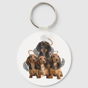 Dachshund-engelen Sleutelhanger