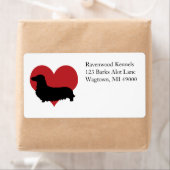 Dachshund Etiket (Insitu)