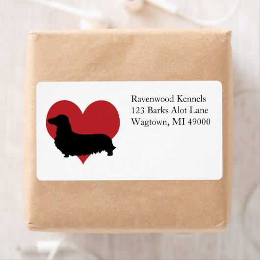 Dachshund Etiket (Insitu)