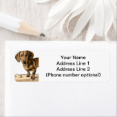 dachshund etiket (Insitu)