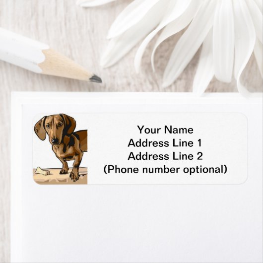 dachshund etiket (Insitu)