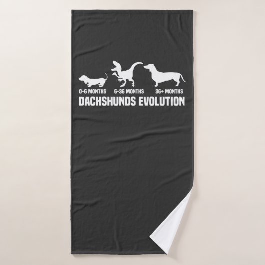 Dachshund Evoluties Badhanddoek (Badhanddoek)