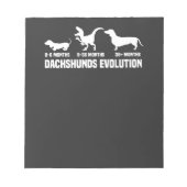 Dachshund Evoluties Notitieblok (Voorkant)