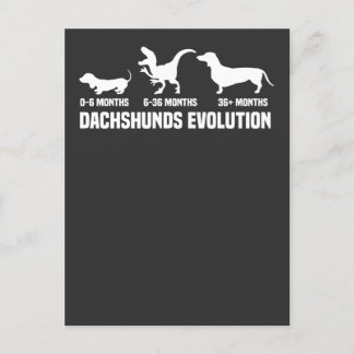 Dachshund Evoluties Uitnodiging Briefkaart